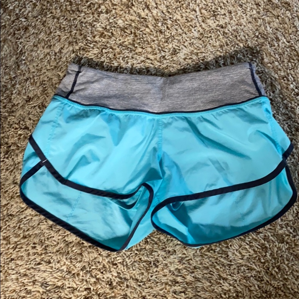 Lululemon Speed Short Angel Blue Coal Wee Stripe 2